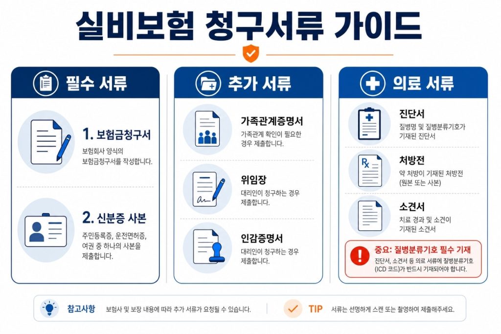 실비보험 공통서류